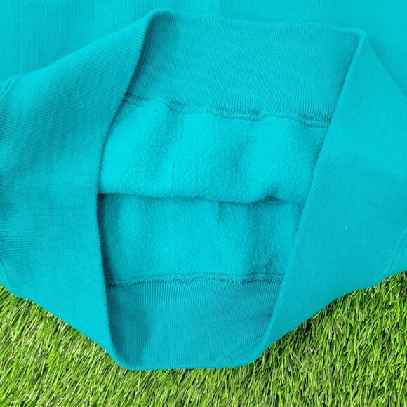 Vintage 90s MOD LEE Sweatshirt Women Large 20x26 Blue Henley - Picture 16 of 16